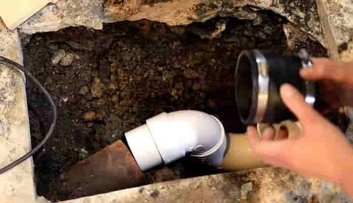 How to replace sewer pipe in the basement