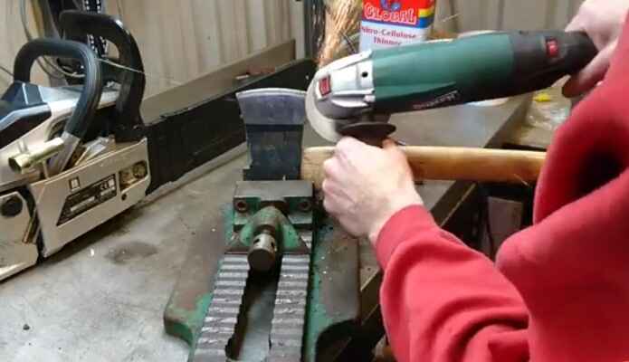 How to Sharpen an Axe with a Grinder