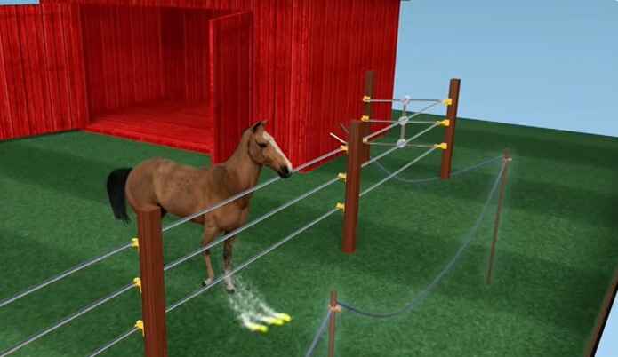 How close to a structure can you place an electric fence