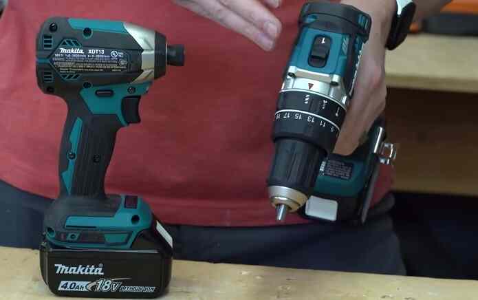How do you adjust the torque when using a power screwdriver as a drill