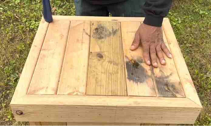 precautions and techniques to use when sanding pressure treated wood