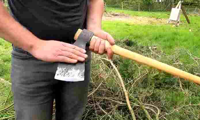 Safety precautions must be considered when using a felling axe