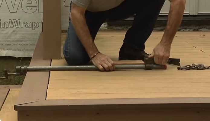 clamping perpendicular wood